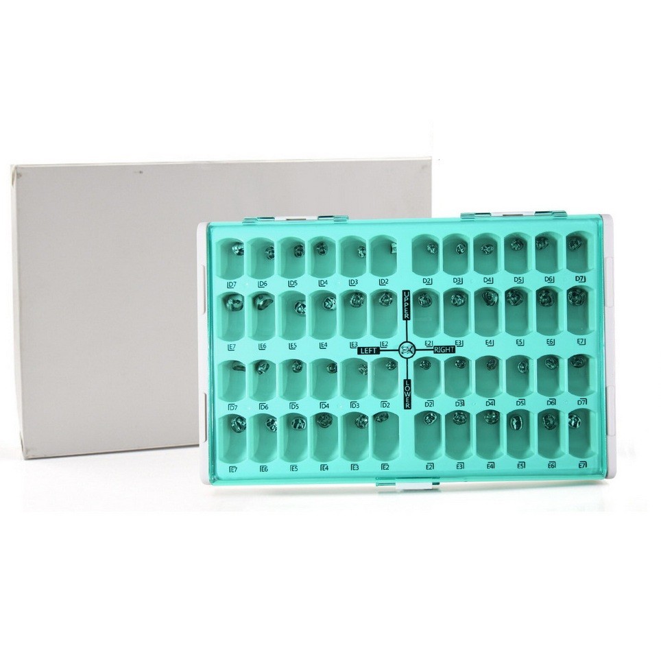 Dental Kids Crown Stainless Steel Primary Molar Pediatric Crowns D/E 48pcs Set