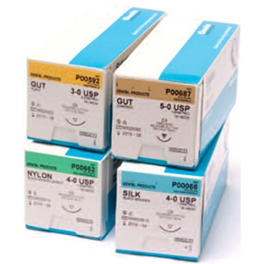 House Brand 3/0, 18″ Plain Gut Suture with C-31 Needle, 12 Sets