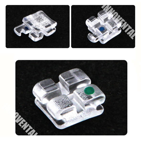 J&J Ortho™ CLARO™ Crystal Sapphire Orthodontic Bracket(20 Brackets) Hubit