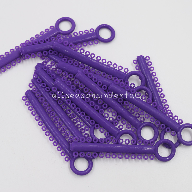 1040 Pcs/Bag Orthodontic Dental Elastic Braces Rubber Ligature Ties 37 Colors
