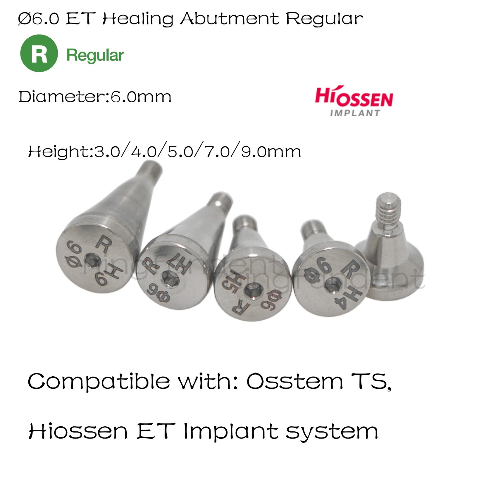US Hiossen osstem Hex platform fits Regular/Mini Locator/Healing Abutment Analog