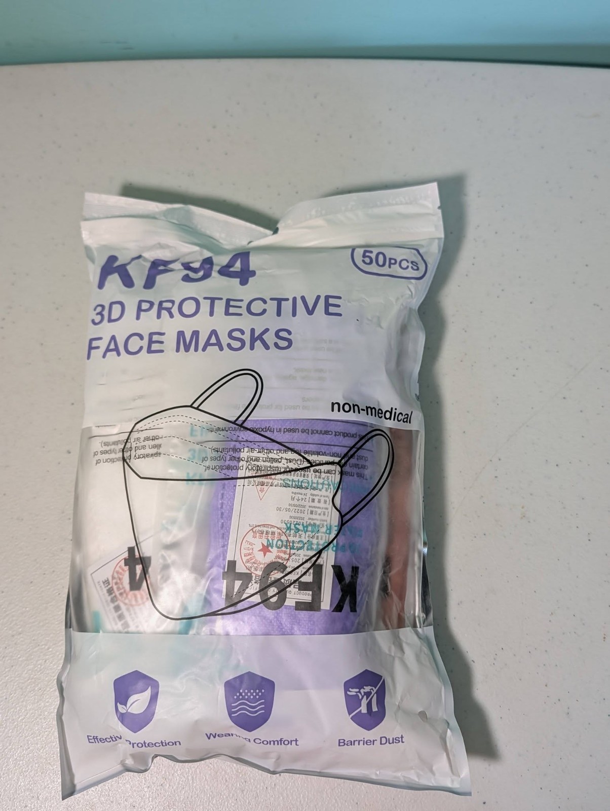 KF94 Face Masks Disposable 50 Pcs Per Package New