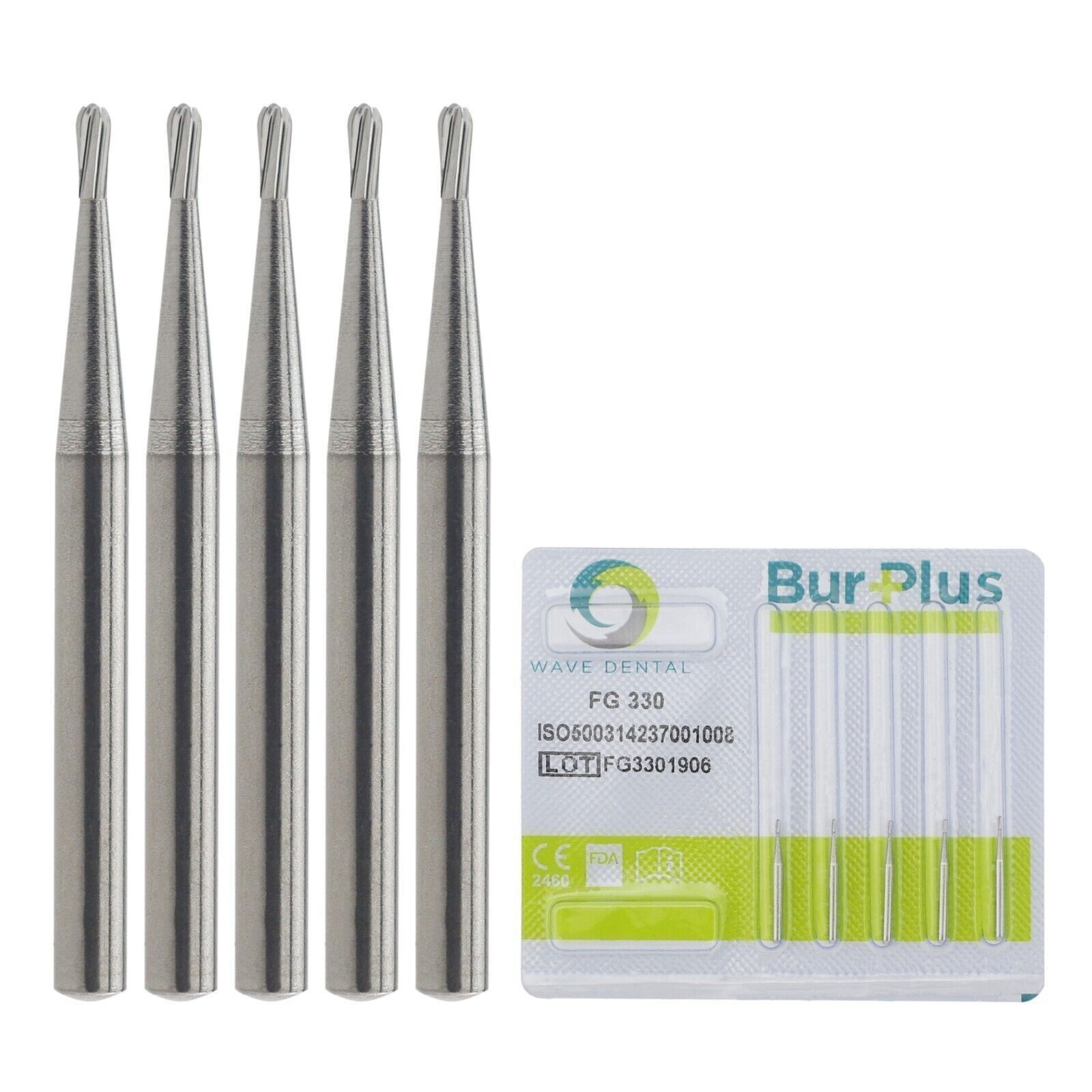 Wave Dental Tungsten Carbide Bur Friction Grip Round Pear FG 4 6 330 High Speed