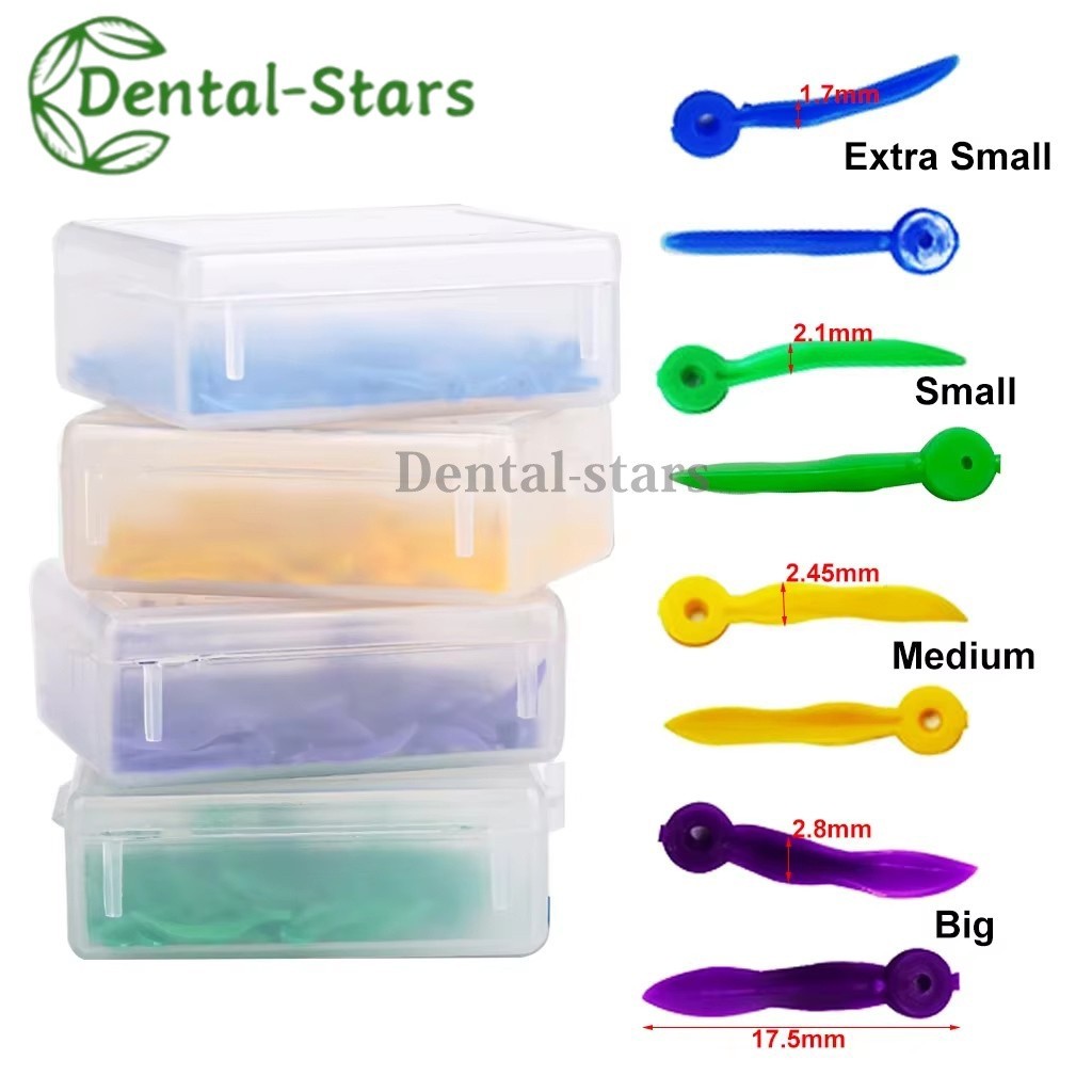 Dental Tooth Gap Wedges with End Circular Hole Diastema Wedge Fits Palodent V3