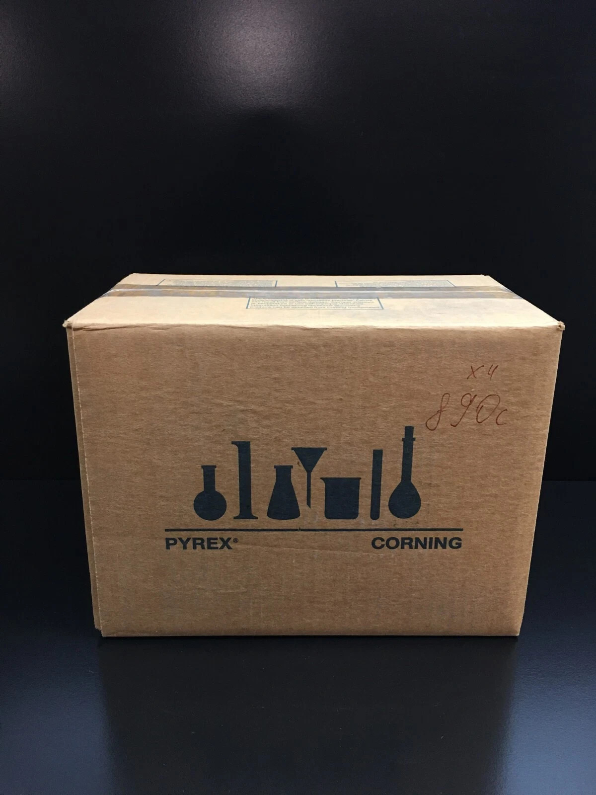 Pyrex REF 5020-250 Flask 250mL Erlenmeyer Narrow Mouth with PYREX Full Case