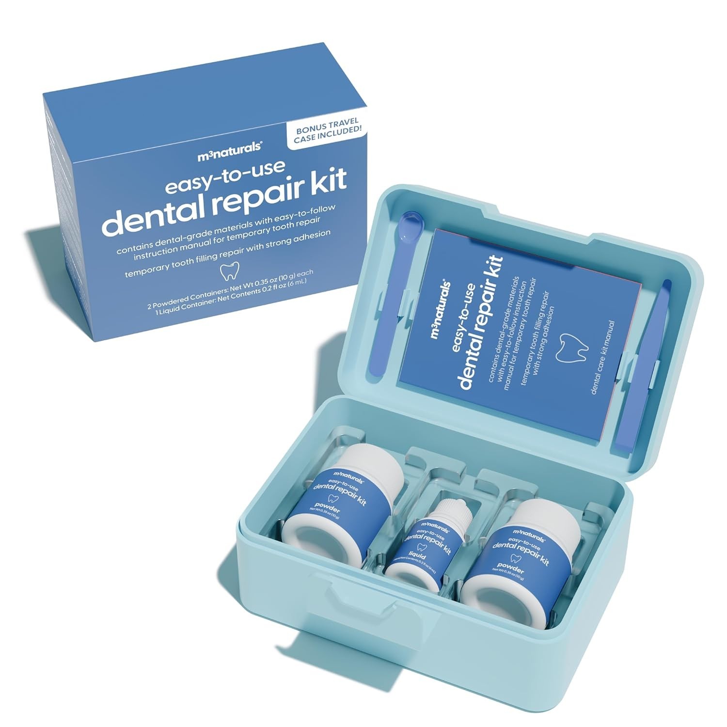 Dental Tooth Repair Kit Temporary Filling Cement for Chips Cracks Missing Teeth