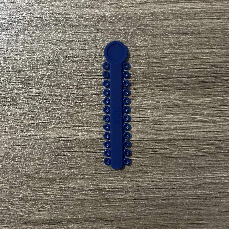 5Packs/5040pc Dental Ligature Ties Orthodontic Elastic Rubber Bands Dark Blue