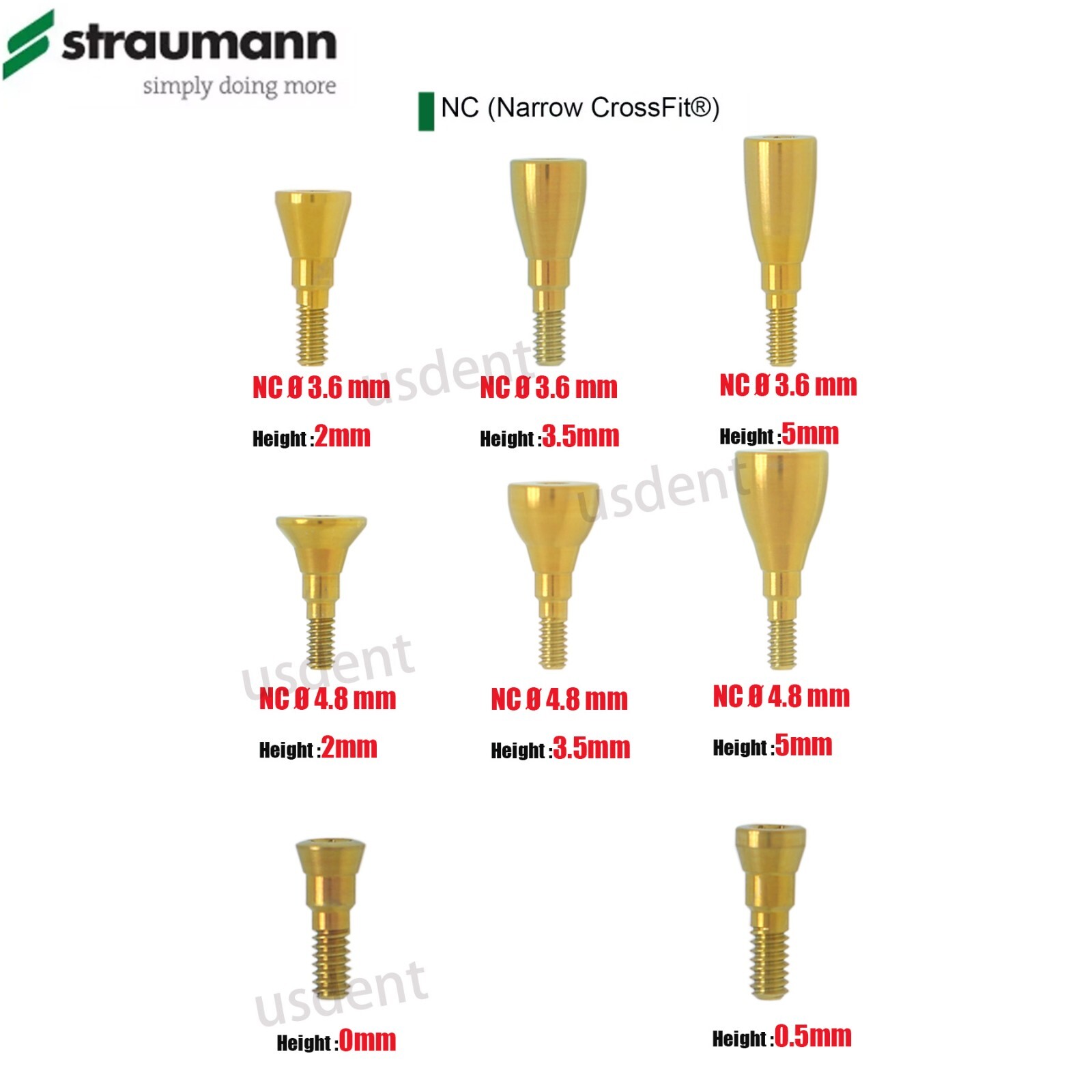 Straumann NC/RC Healing Abutment Closure Cap Scan Body Analog Impression Coping