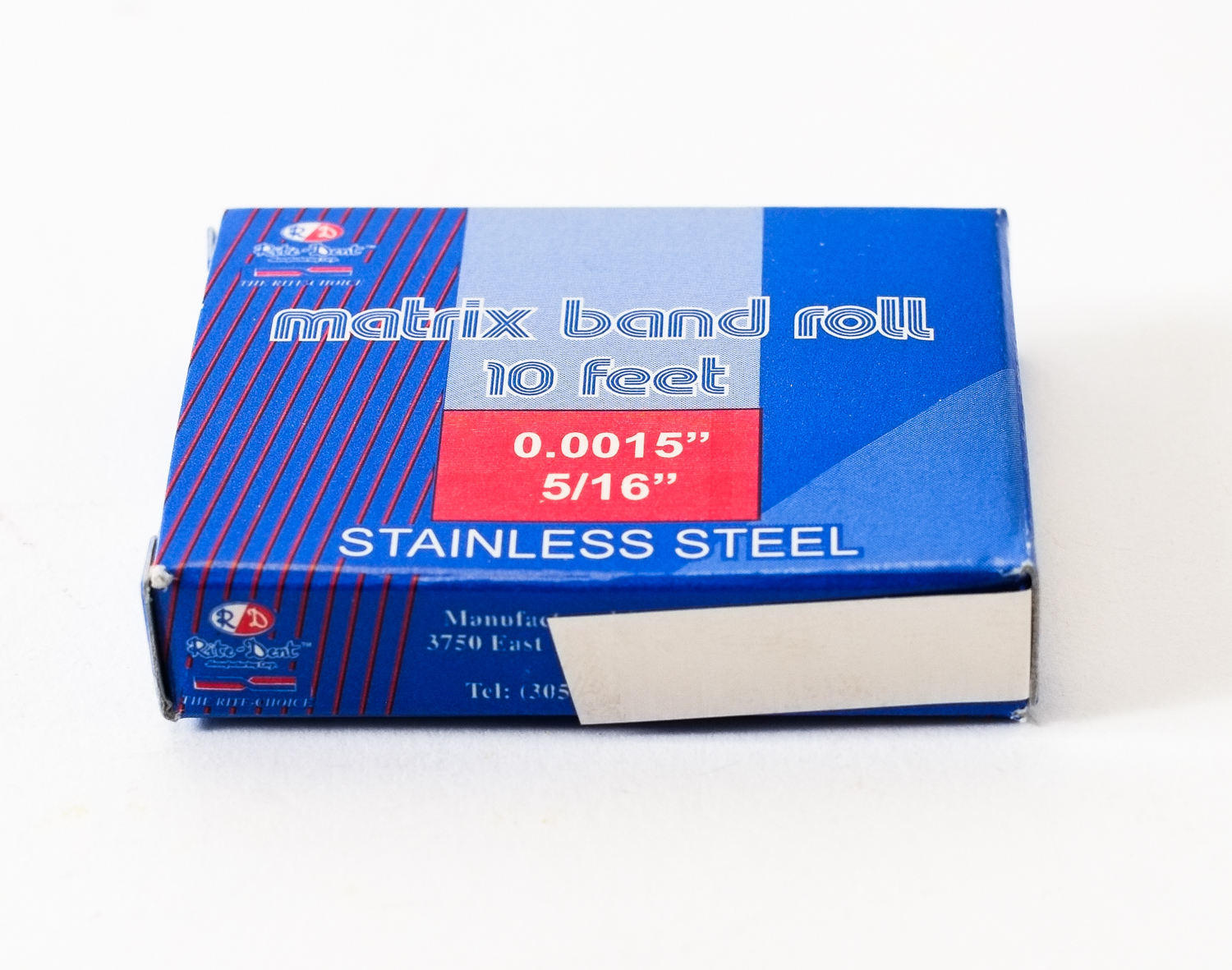 Dental Matrix Band Rolls 5/16″ approximately 7mm Stainless Steel Dental Emporium