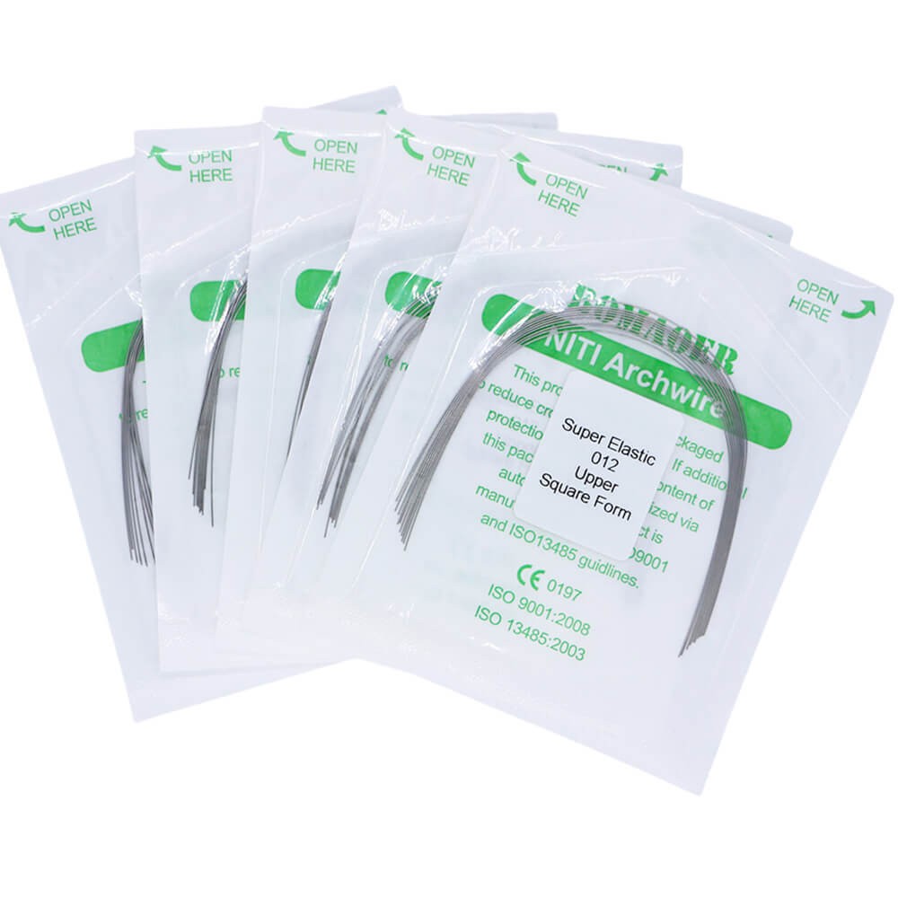 1×Dental Orthodontic Super Elastic Niti Round Arch Wire Square Form 012 Upper