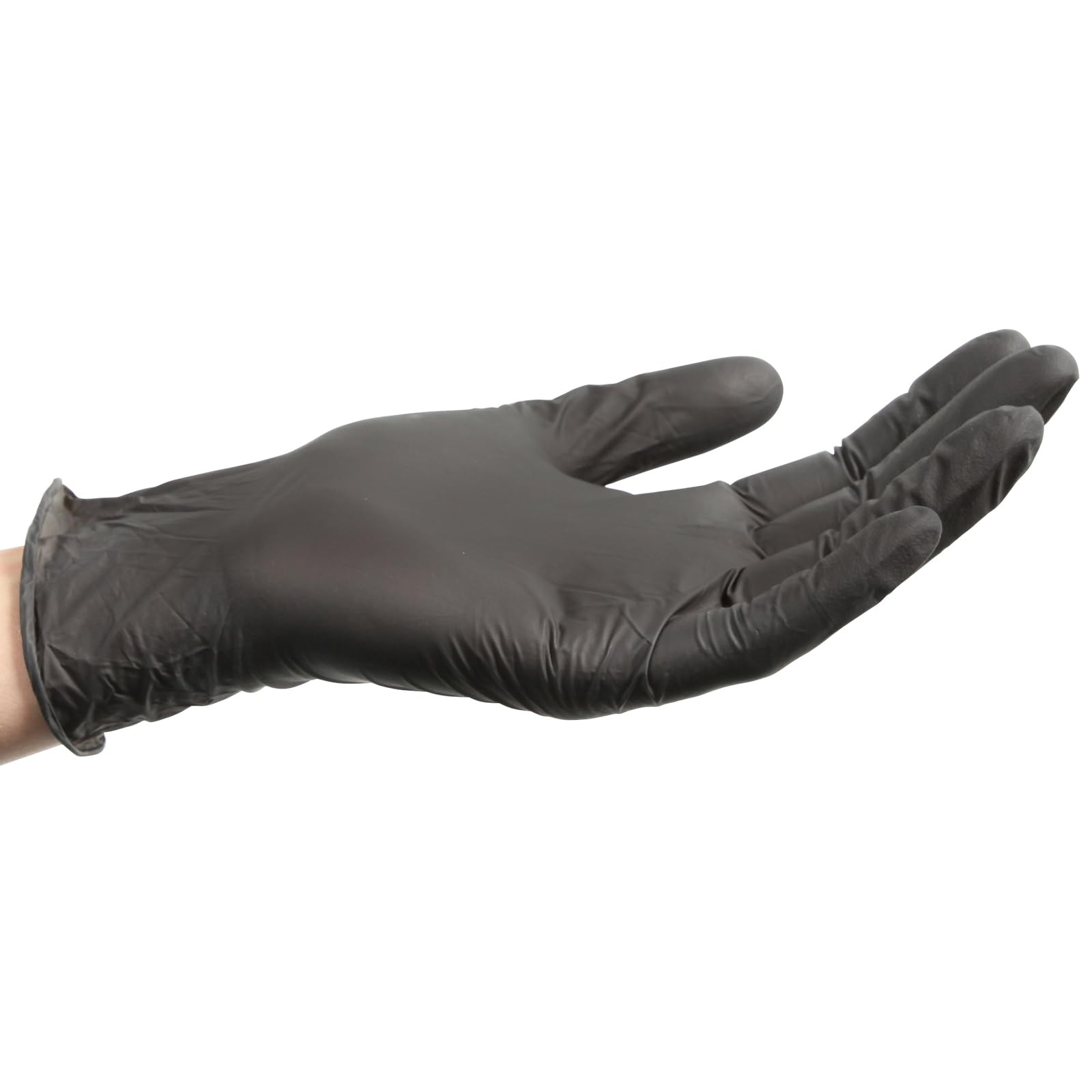 X Large Black Nitrile Gloves 30 Count Disposable Food Safe Chemical Resistant