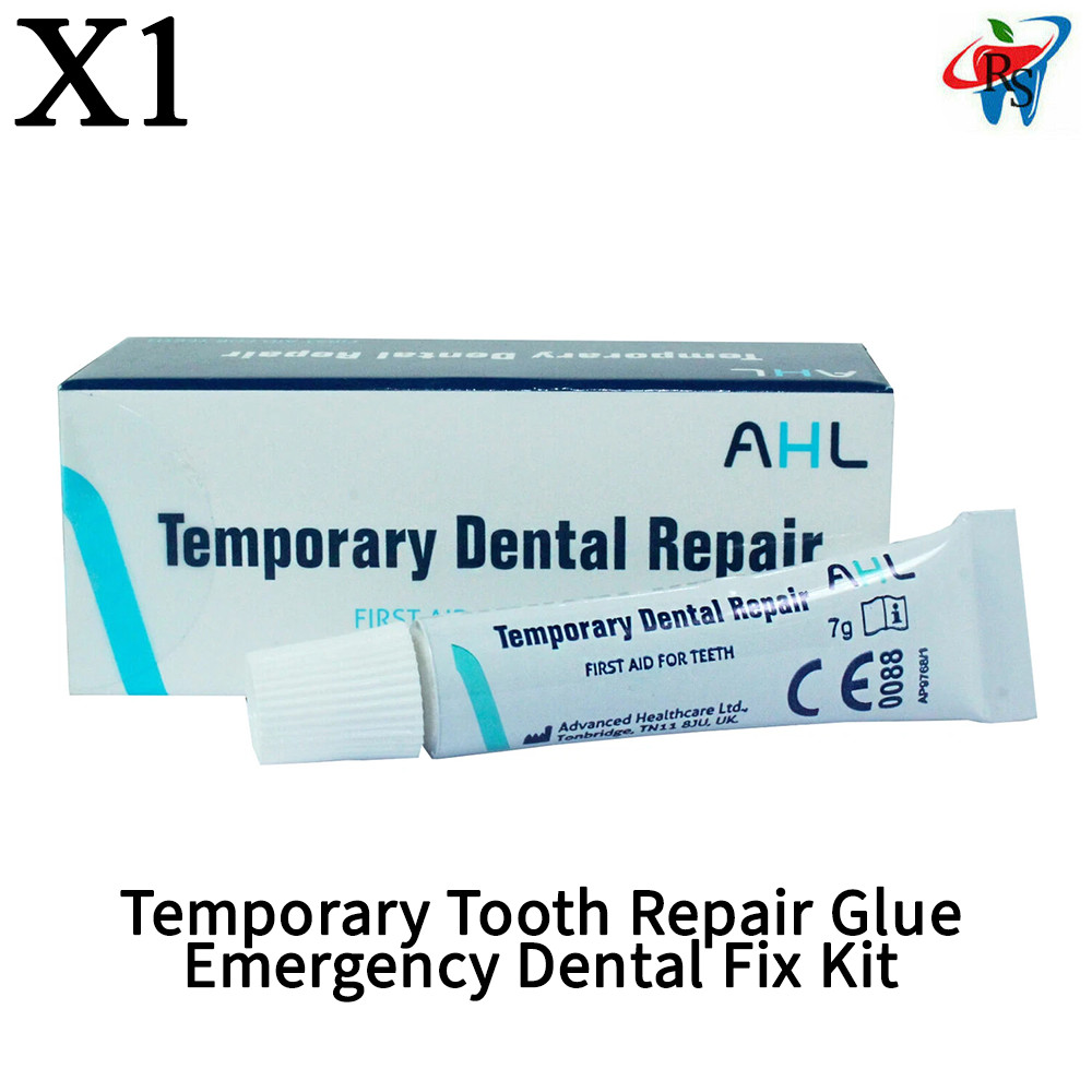 x1 AHL Temporary OTC Tooth Repair Glue Emergency Dental Fix Kit 7g Tube