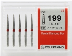 Dental Diamond Burs, Fine Grit Multi-Use, 5 Pcs/Pk [199TR-11F]