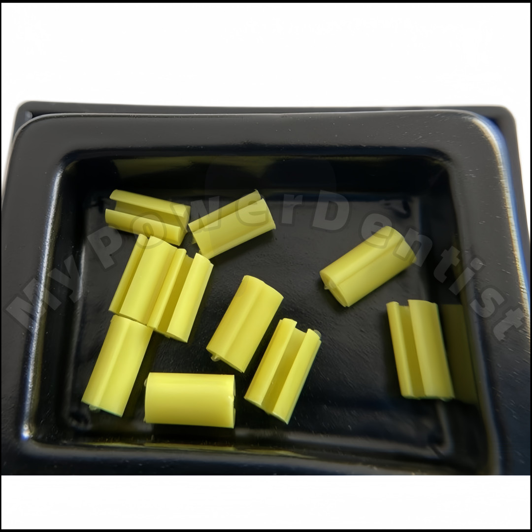 20Pcs Dental Hader Bar Rider Yellow Denture Bar Attachments Retention Riders US