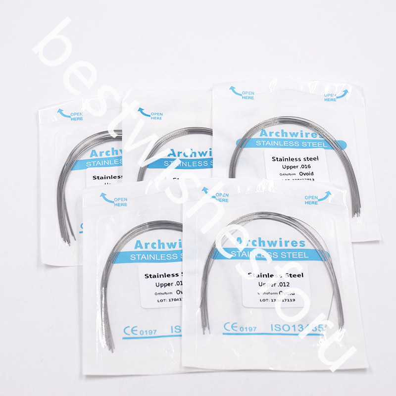 Dental Ortho Stainless Steel Round Ovoid Arch Wire Upper Lower 012 14 16 18 020