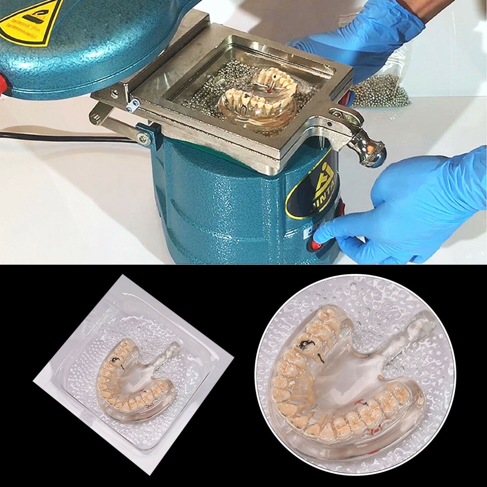 Dental Vacuum Forming Thermoforming Material Splint Sheets Retainer Hard Square