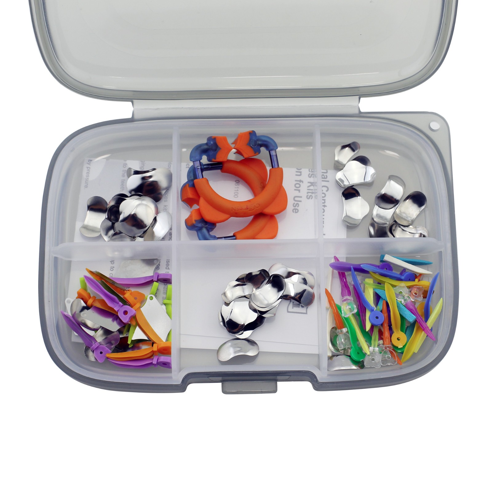 Dental Sectional Contoured Matrices Kit Matrix System Bands Niti Clamping Rings