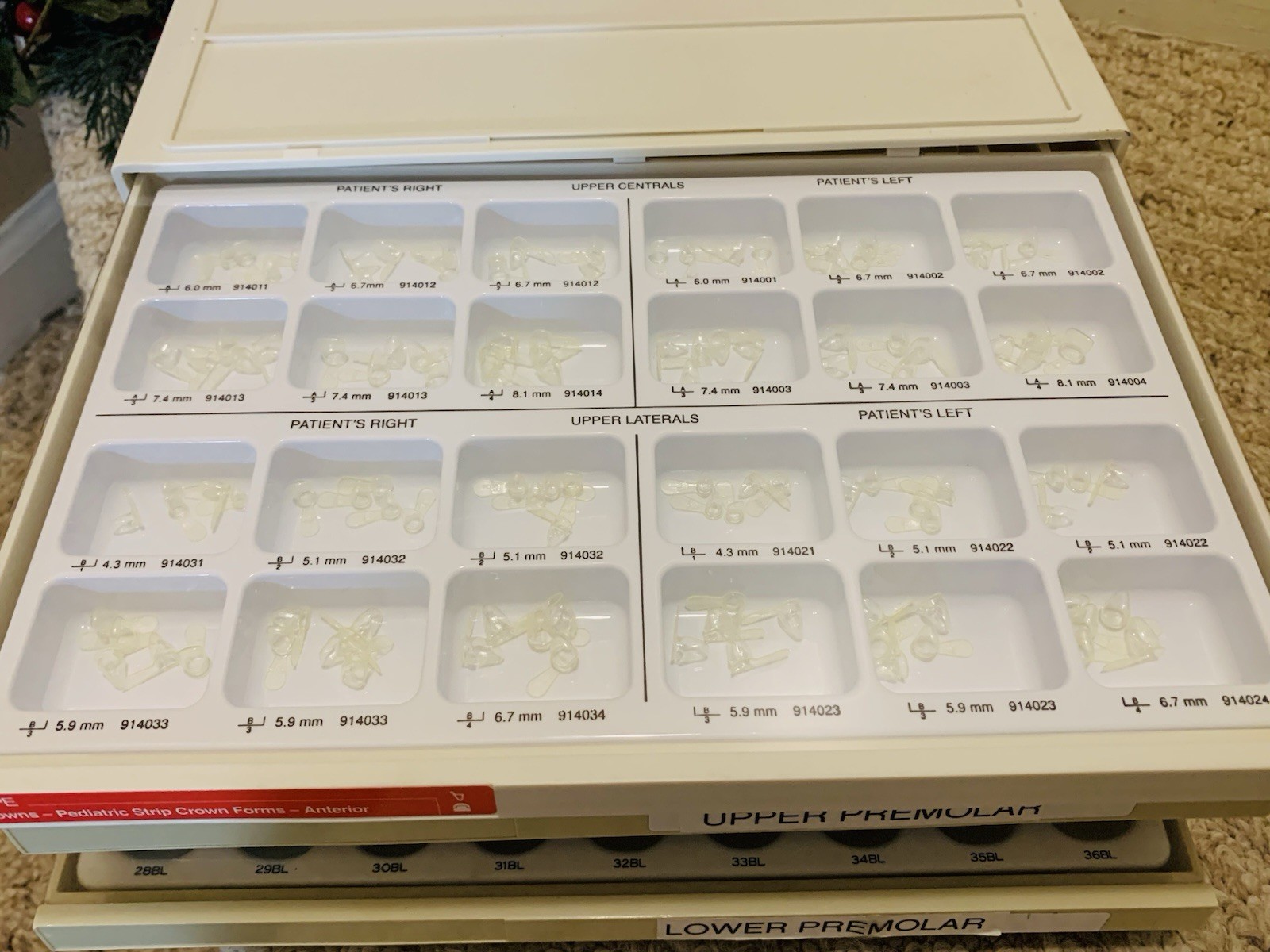 Lot of 12, 3M Unitek Victory Series Bands ESPE Dental Molars Trays Discs Crowns
