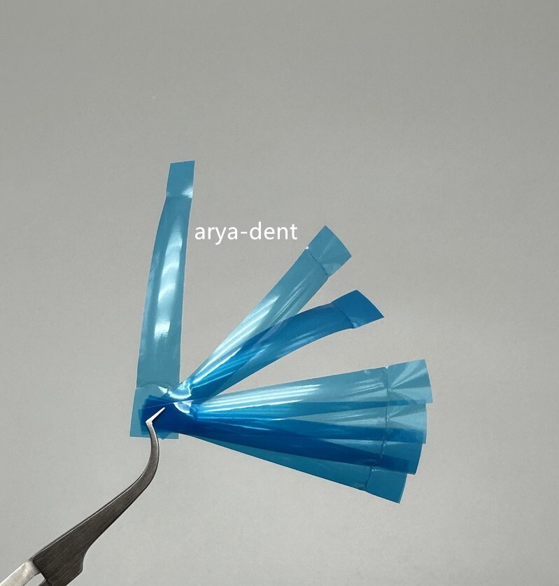 Dental Blue Matrix Strip Contoured Anterior Matrices 0.05mm Restorative Strips