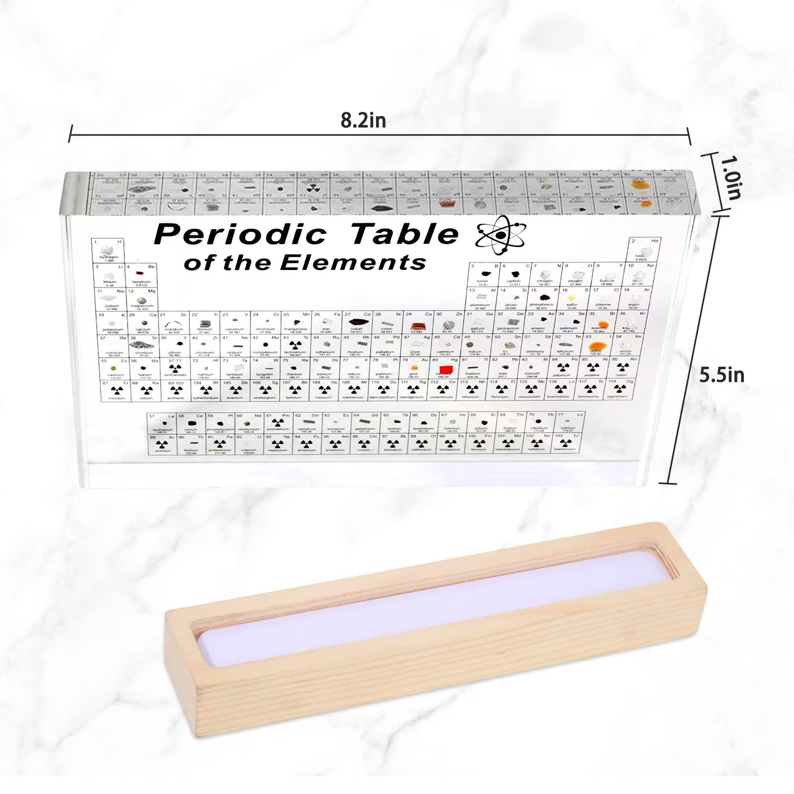 Pcmursal Periodic Table 83 Kinds Of Real Elements Inside Acrylic Periodic Table