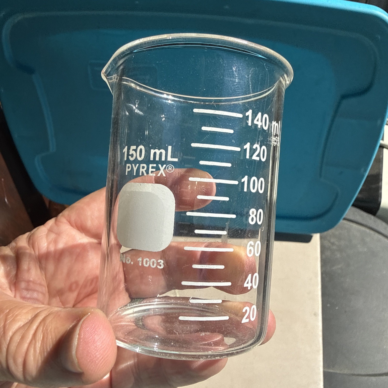 VTG Pyrex No 1000 & 1003 Glass Laboratory Beakers 600 400 250 & 150 mL