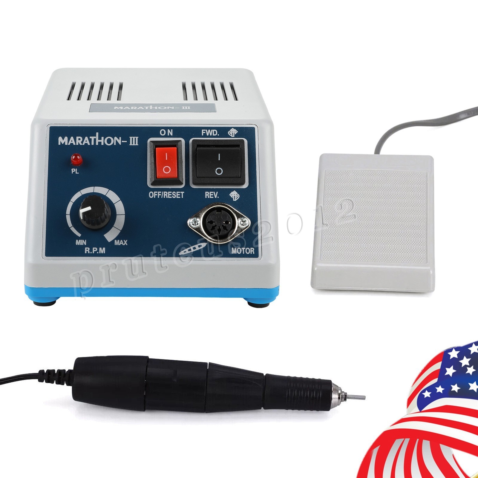 Dental Lab Marathon III Micromotor Polishing N3 Unit/35K RPM Low Speed Handpiece