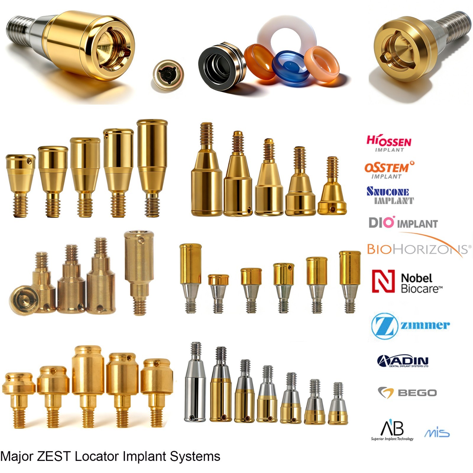 US Dental Locator Abutment For BioHorizons/Hiossen/Nobel/Zimmer Multiple Implant