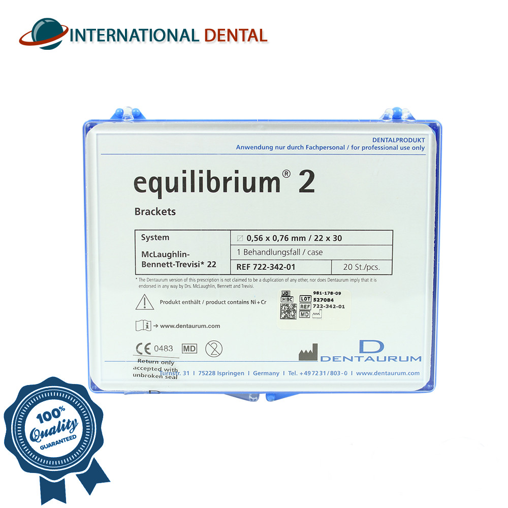 Dental Dentaurum MBT Equilibrium 2 Brackets Kit Orthodontic 20pcs Nickel Free