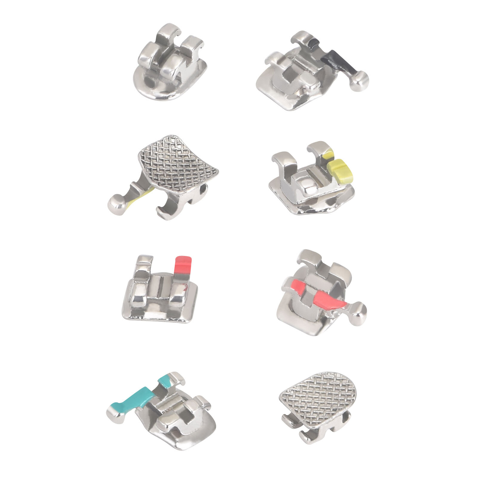 20pcs/pack Metal Dental Orthodontic Brackets Braces Mini-MBT/Roth.022 Hook 3 4 5