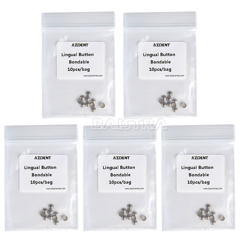 20 Bags AZDENT Dental Orthodontic Lingual Button for Bondable Round Monoblock