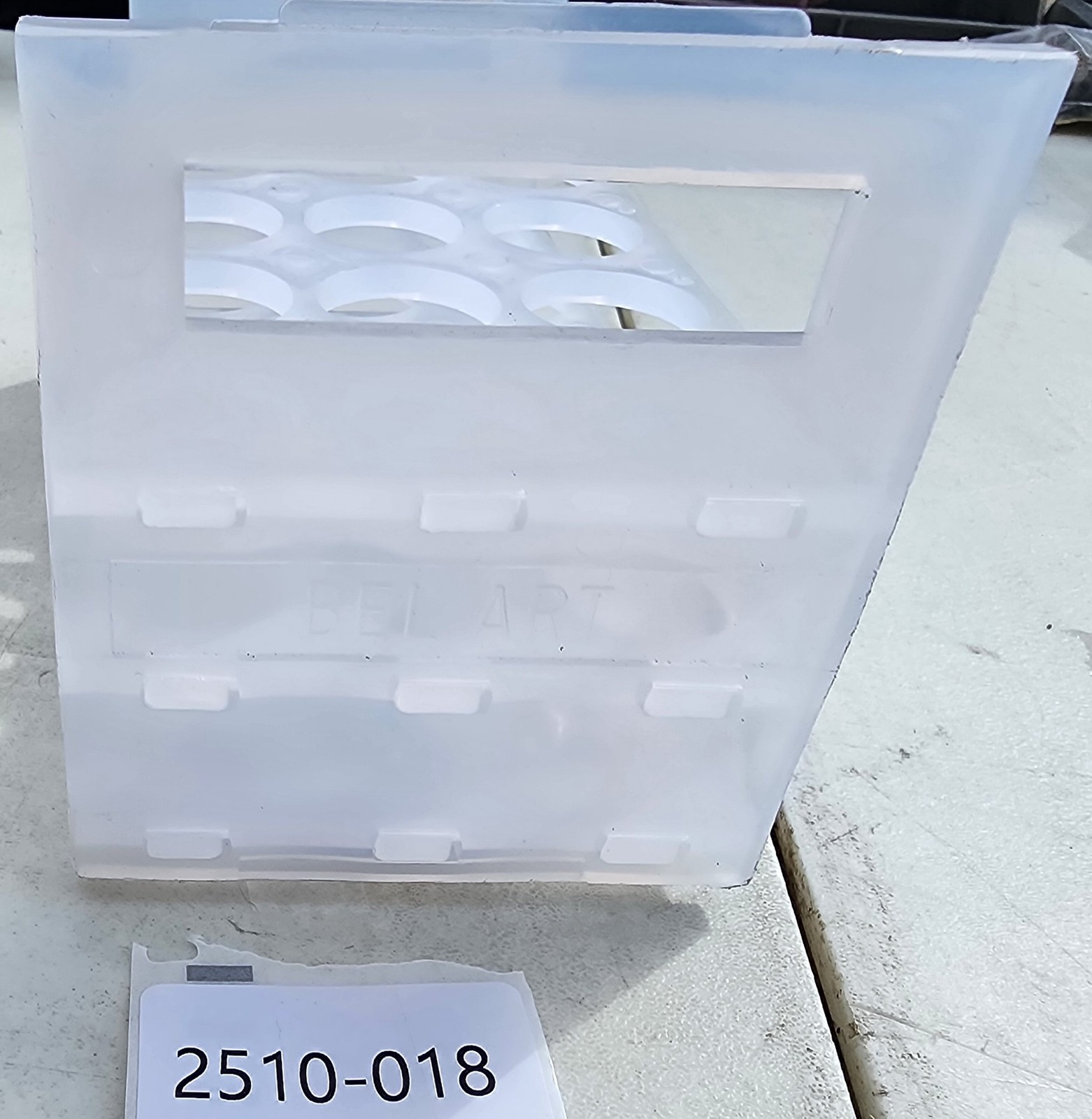 White 15-Position 3-Tier Test Tube Rack with 2 Large Black Feet