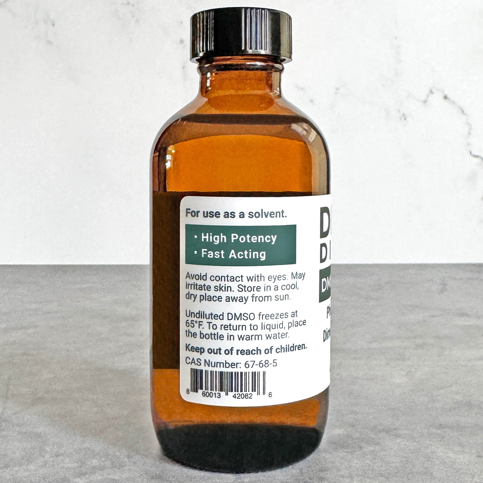 DMSO Liquid 99.99% Pharmaceutical Grade Dimethyl Sulfoxide – 4 oz Glass (2-Pack)