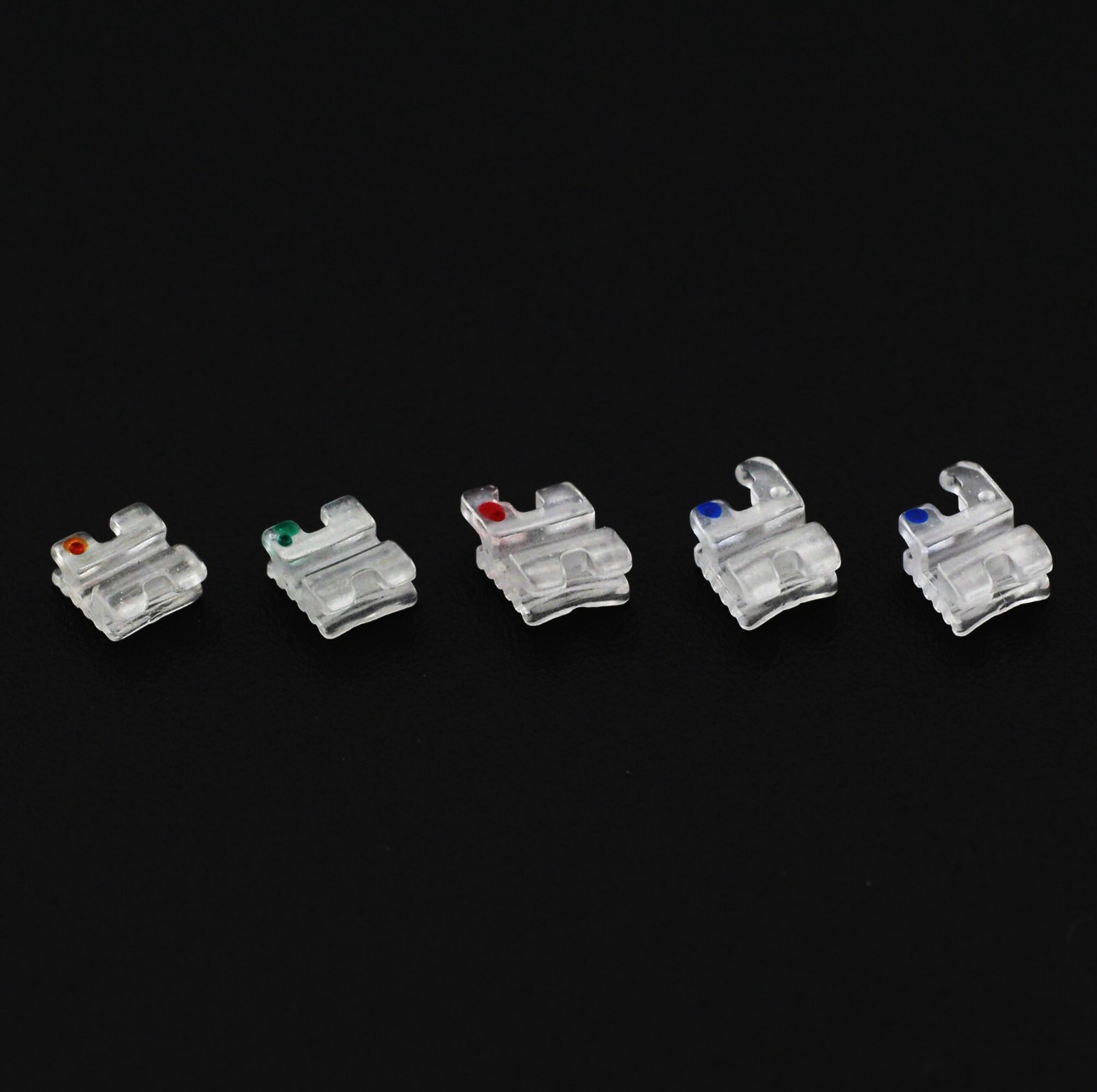 Dental Orthodontic Bracket Ceramic Clear Braces Sapphire Aesthetic Roth MBT 022
