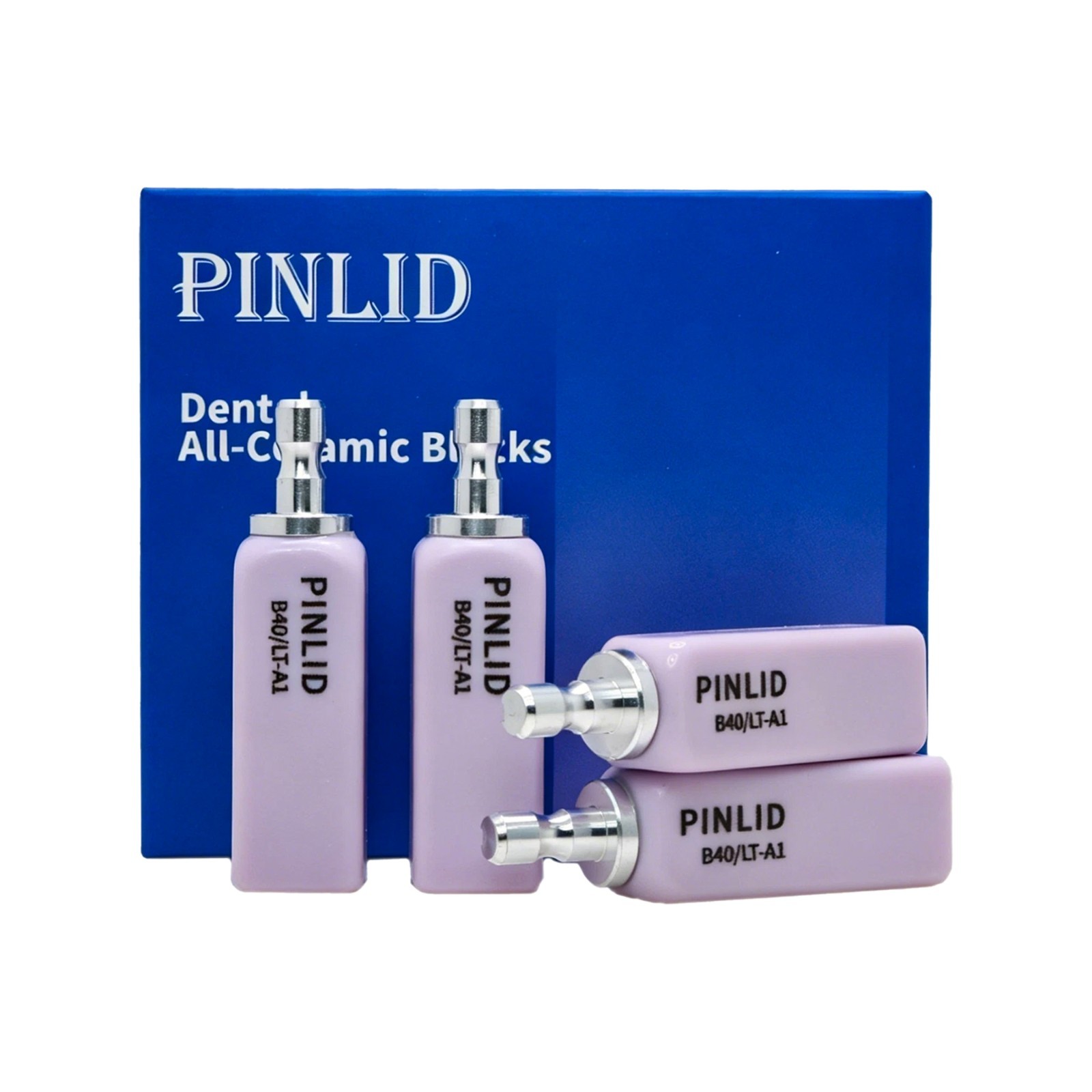 Dental Exam Glass Ceramic Lithium Dislicate Block Cerec CAD CAM B40 Blocks 4pcs