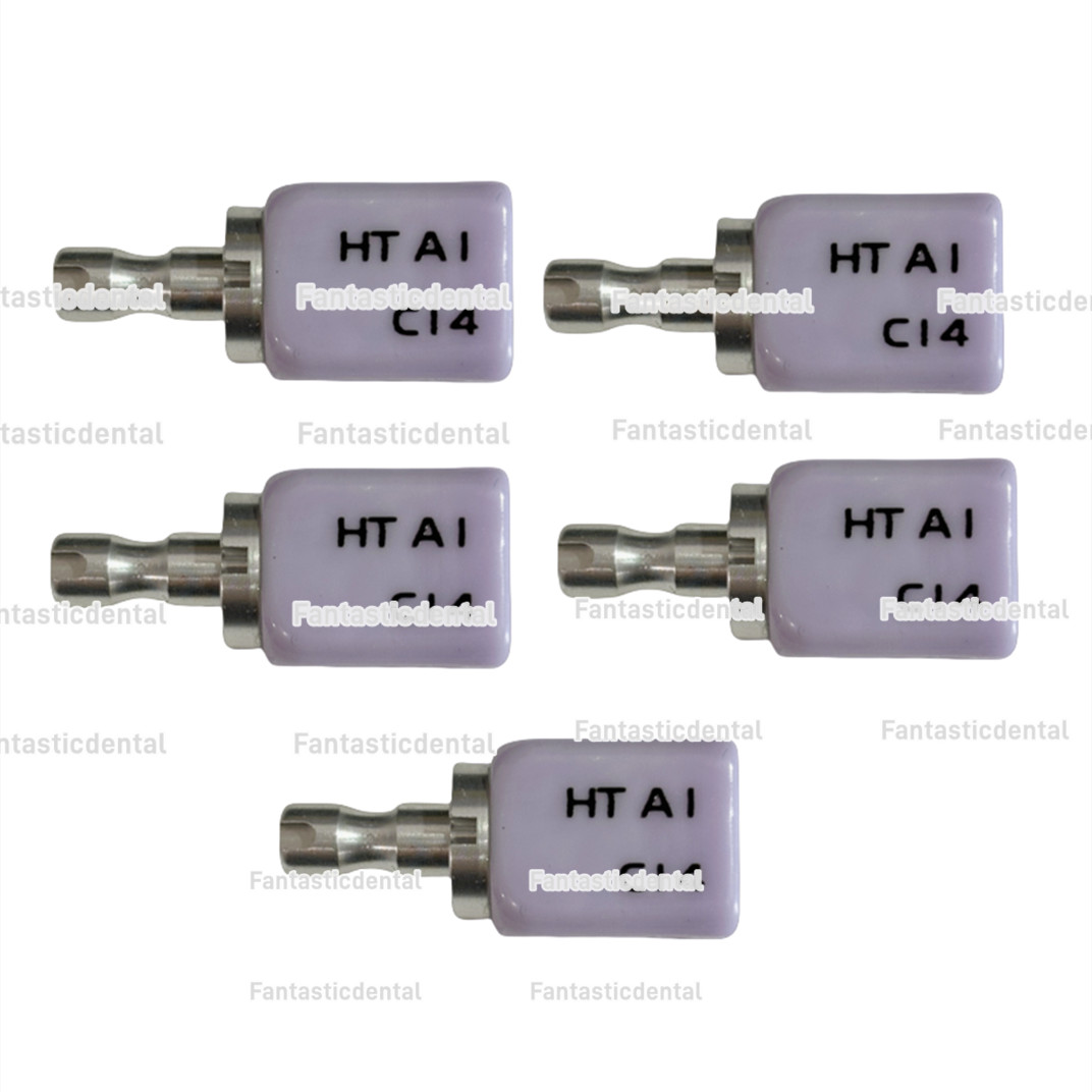 5Pcs/Box C14 Dental Glass Ceramic Lithium Dislicate Blocks Cerec CAD CAM