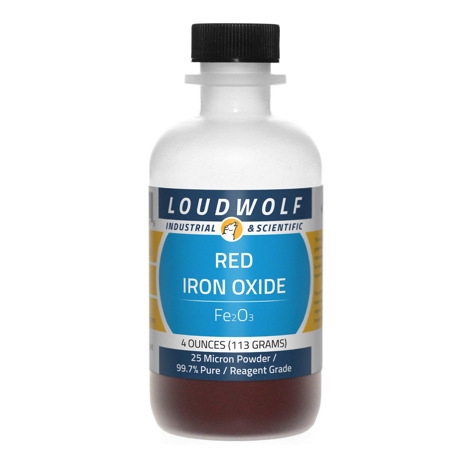 Red Iron Oxide, 4oz, Reagent Grade 99.7% Pure, Sturdy Bottle SHIPS SAME DAY