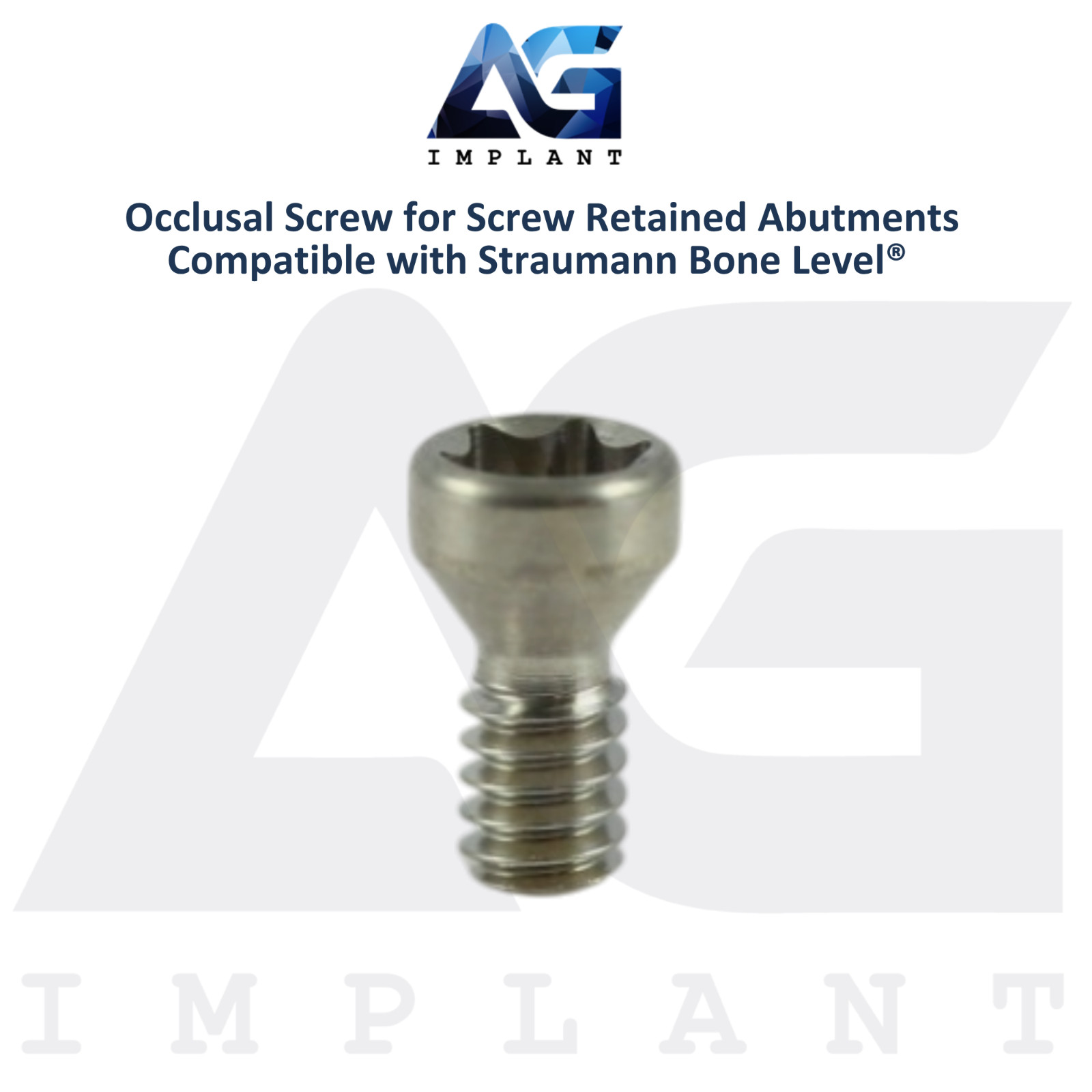 10 Titanium Screw Retained Prosthetics Straumann B0ne Level® Compatible 3.7mm