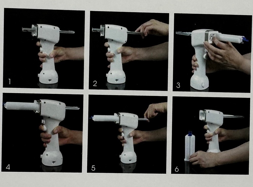 Dental Electric Dispensing Gun Automatic 1:1/2:1 Impression Mixing Dispenser