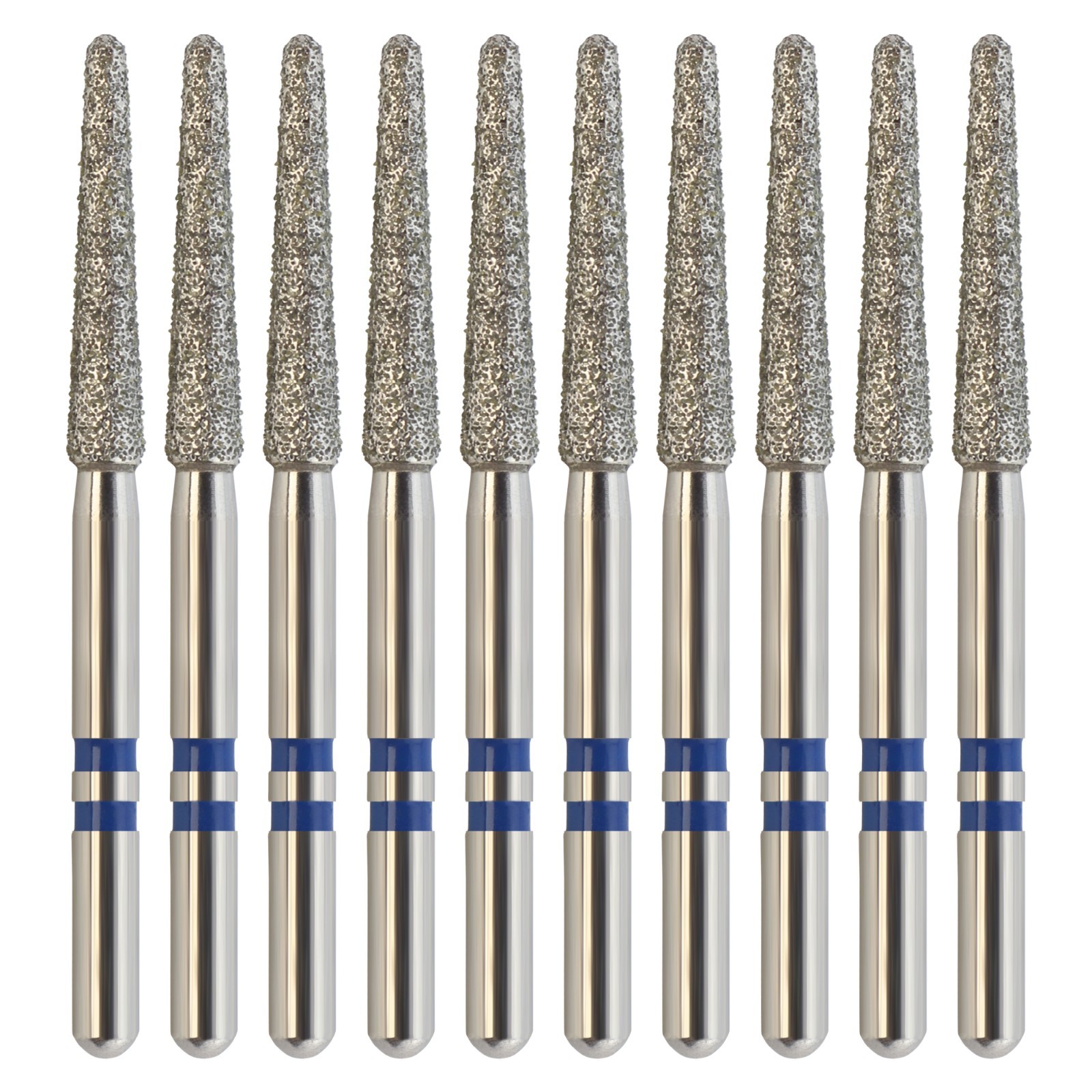 Dental Diamond Zirconia Adjustment Burs Round End Taper Friction Grip FG 850 856