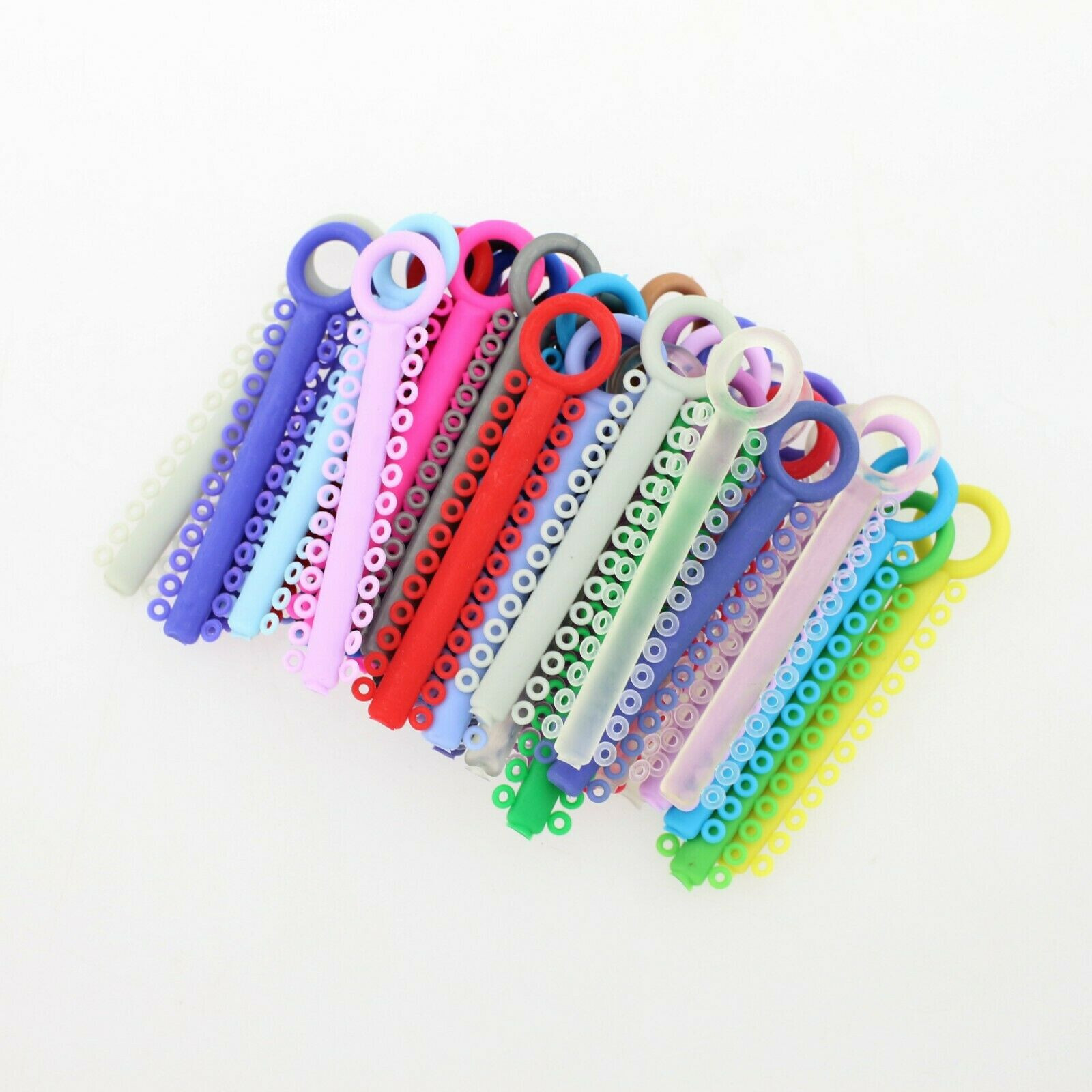 20 Pack Rubber Orthodontics Ligature Ties Dental Bands 37 Colors To Choose New