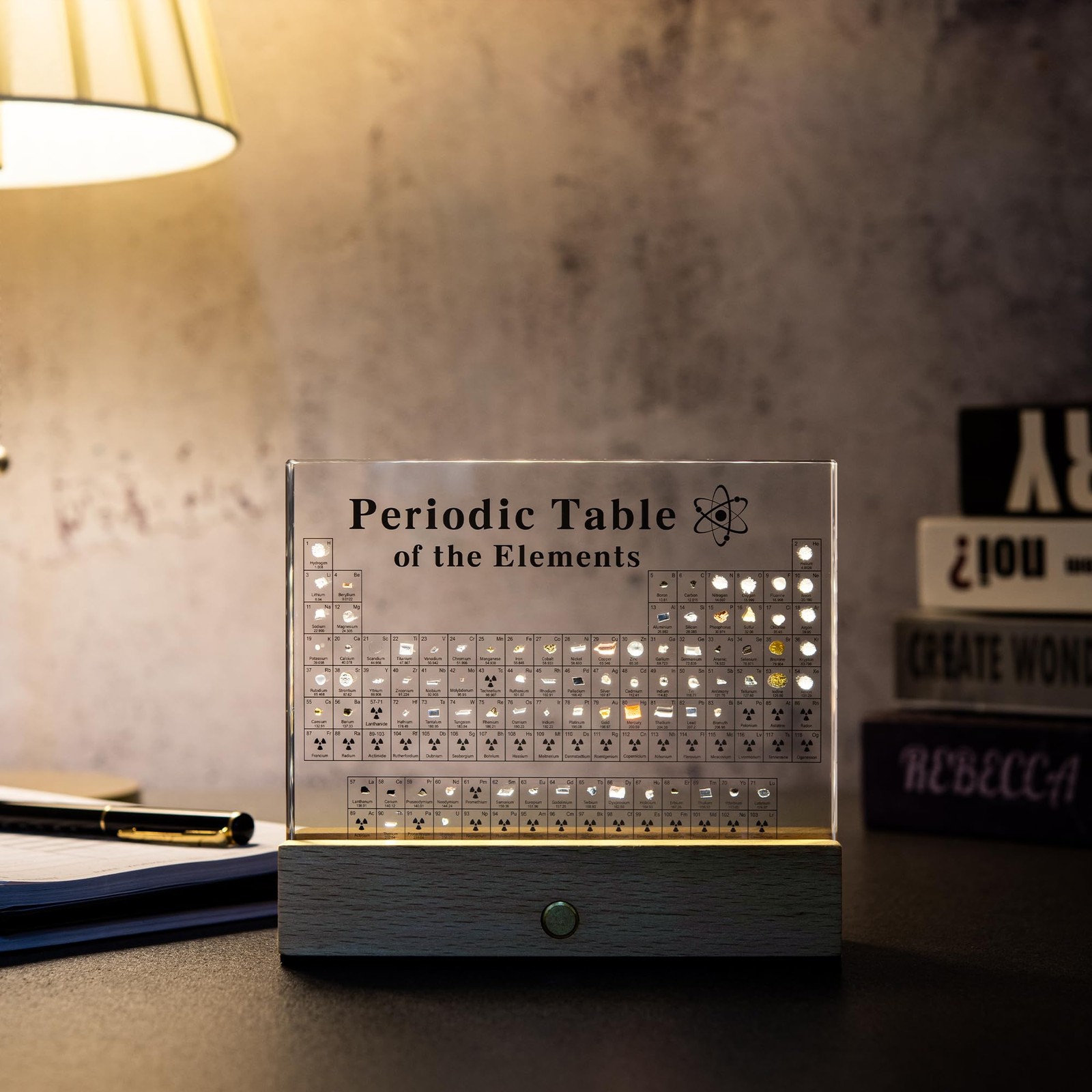 Megabox Large Periodic Table Of Elements 83 Real Elements Acrylic Periodic