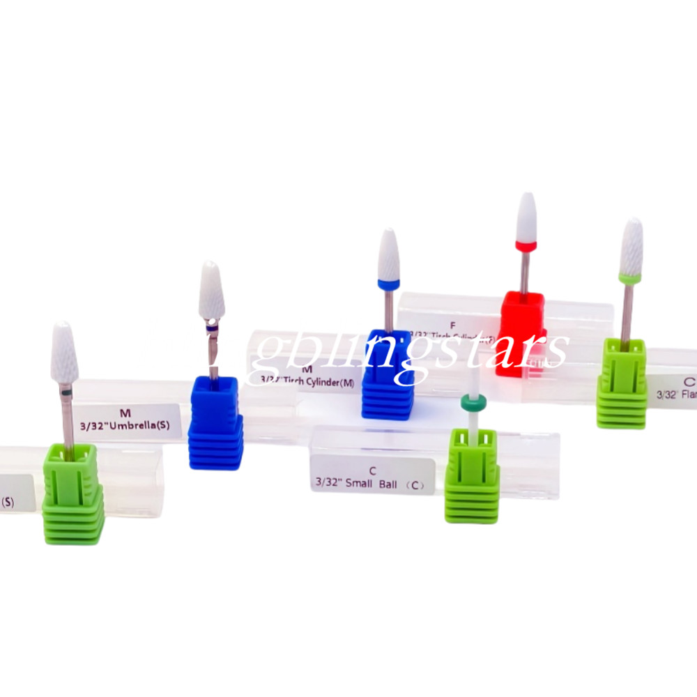 Dental Lab Solid White Zirconia Ceramic Bur Micromotor HP Cutter Polishing Burr