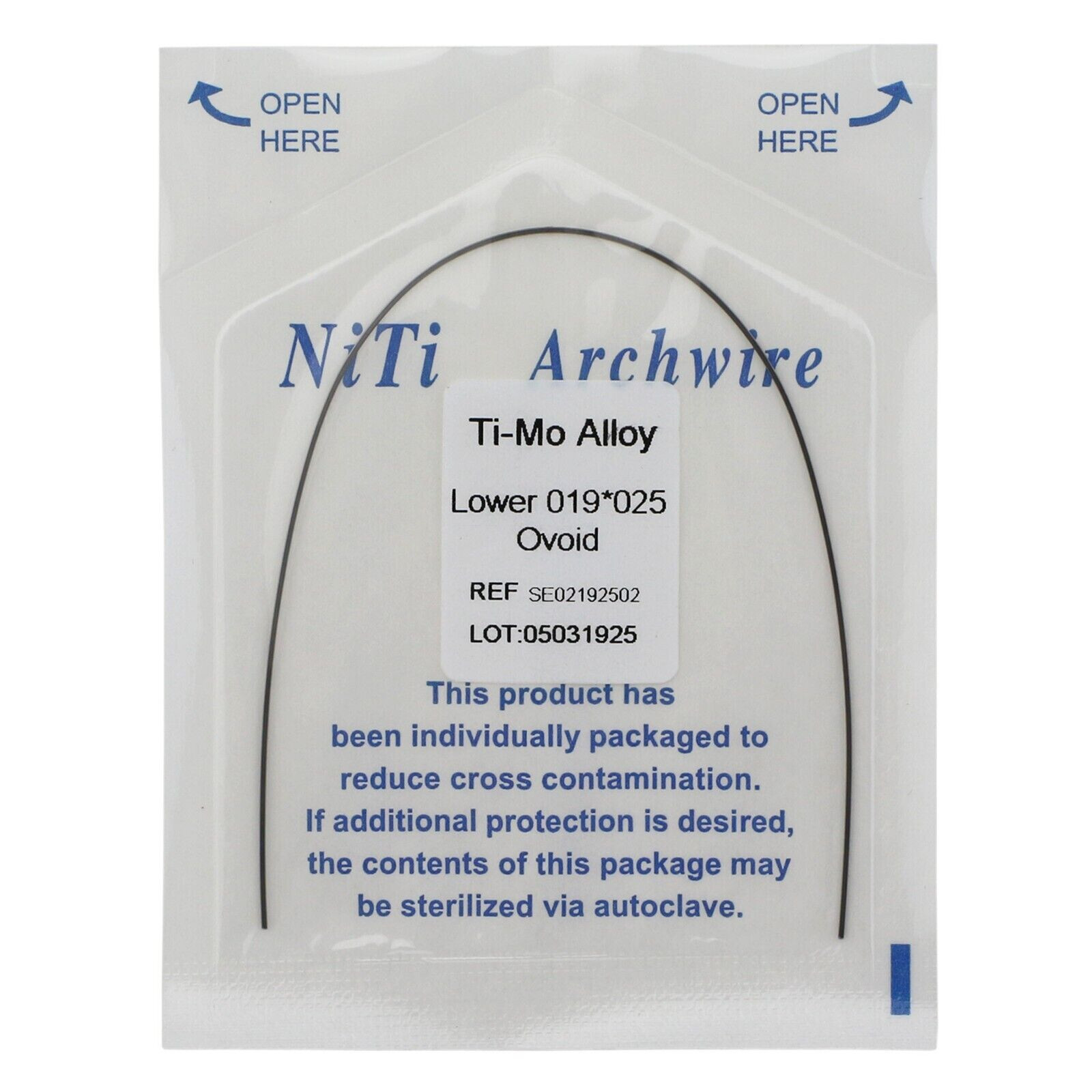 Dental TMA Molybdenum Beta Titanium Ti-Mo Alloy Arch Wire Rectangular/Round