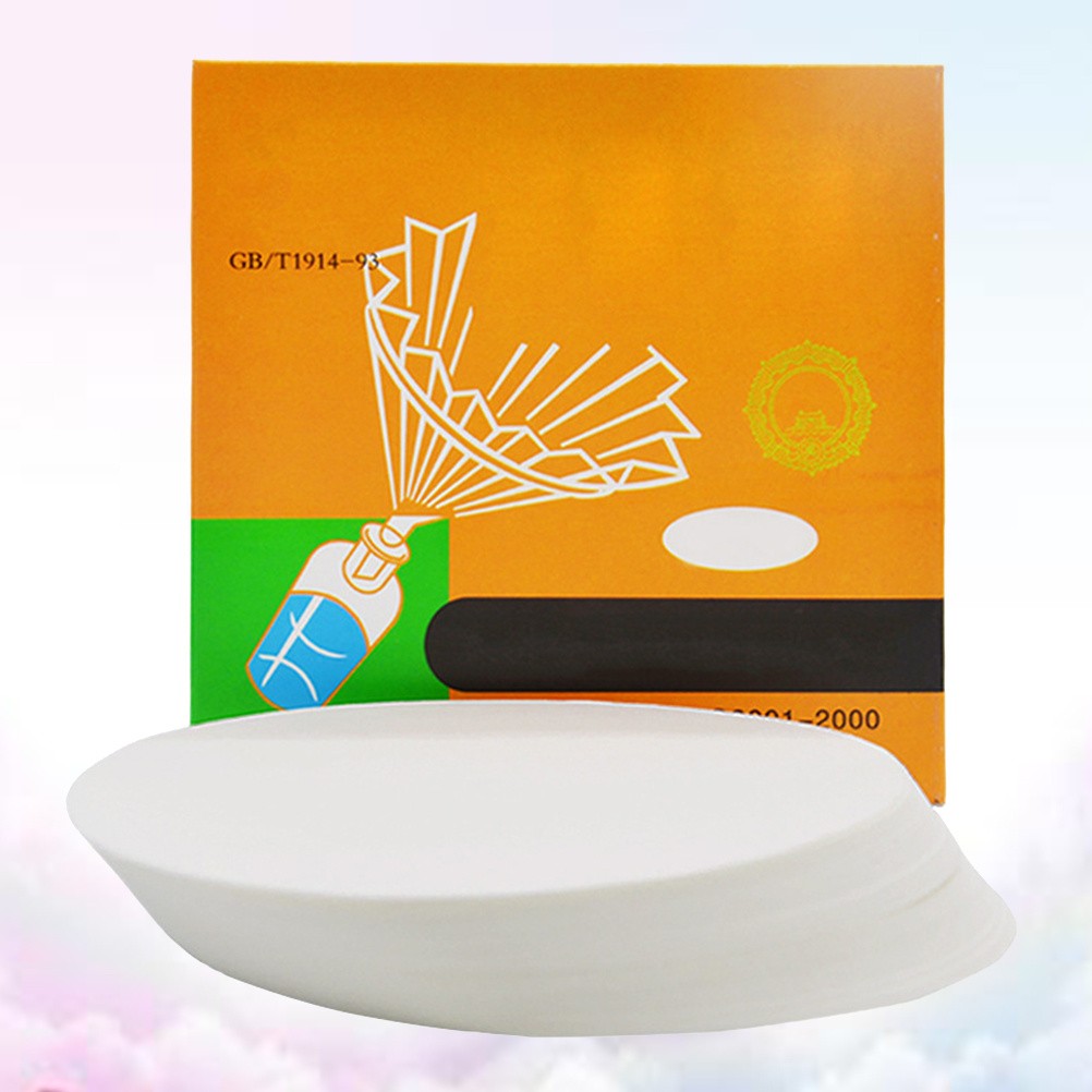 100Pcs Reusable White Filter Paper Discs for Lab Particle Retention