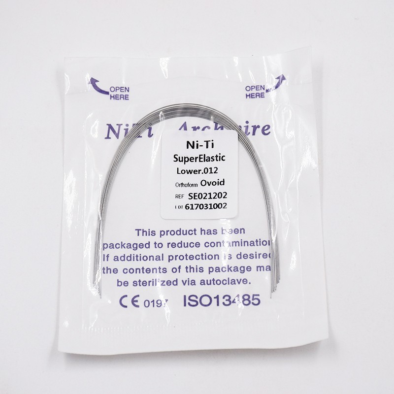 10 Pcs Dental Orthodontic Super Elastic Niti Arch Wire Round 012-020 Upper Lower