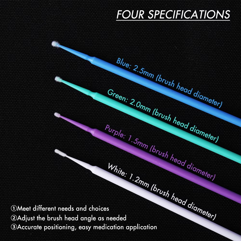 Dental Disposable Micro Applicator Sticks Eyelash Extension 100pcs