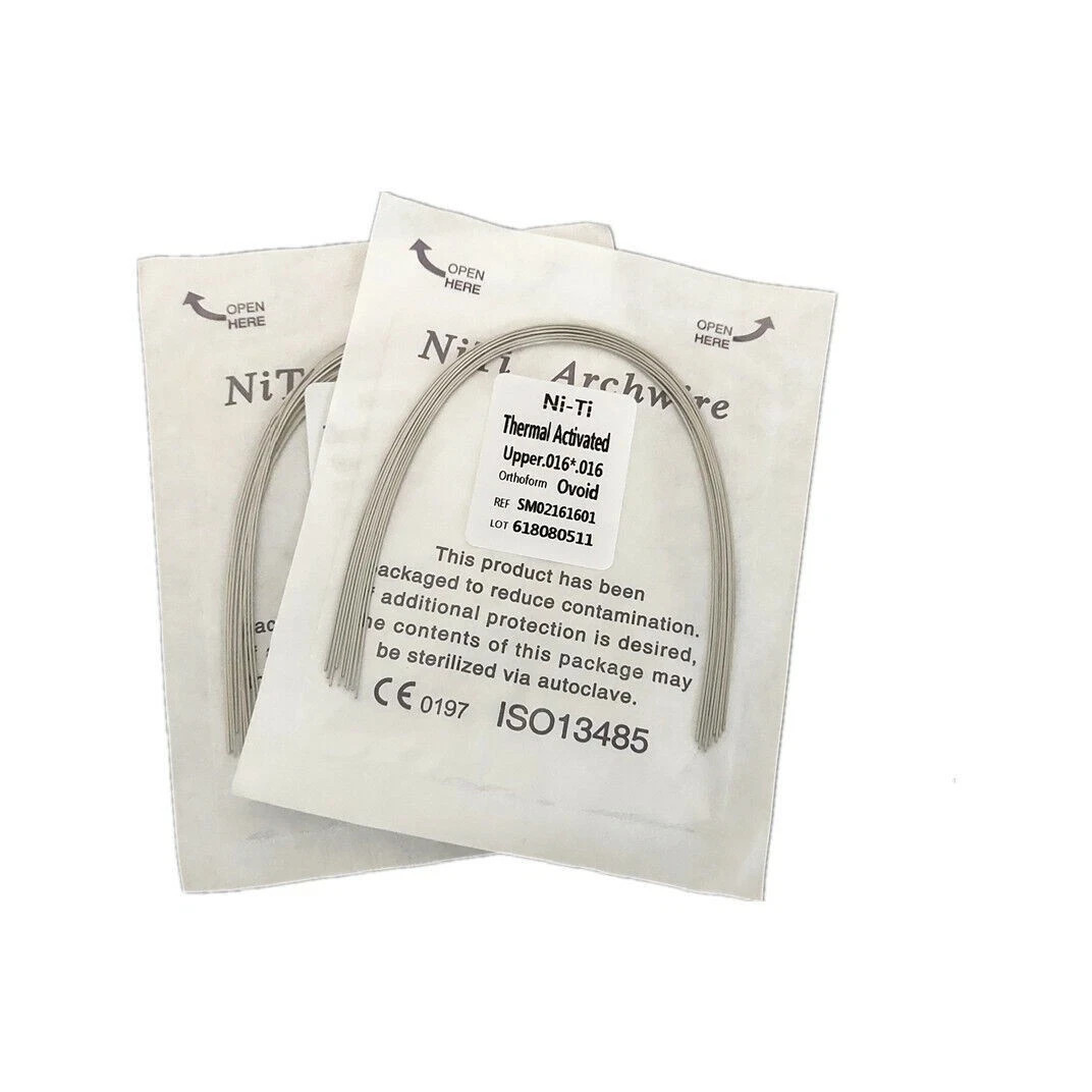 10 Pcs/Pack Orthodontic Dental Niti Rectangular Thermal Activated Arch Wire