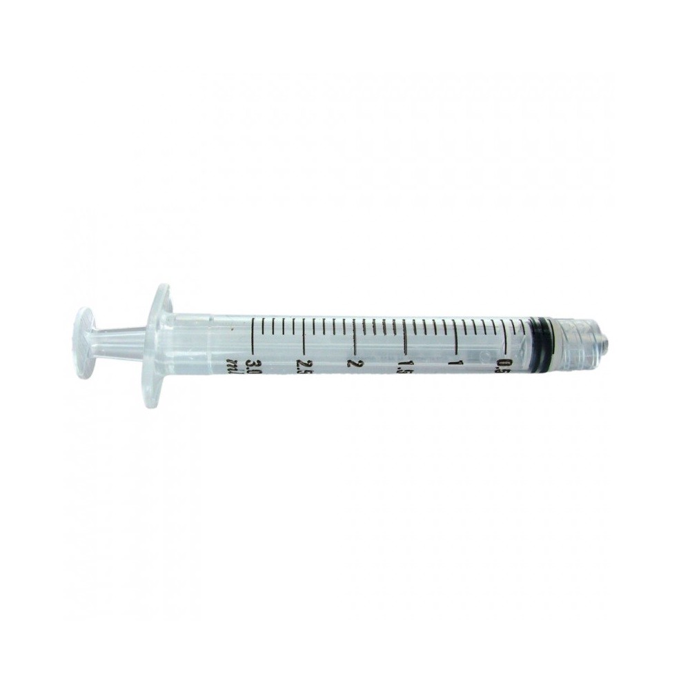 10x 3mL Disposable Syringe Luer Lock Tip Liquid Medical Plastic 3cc Sterile