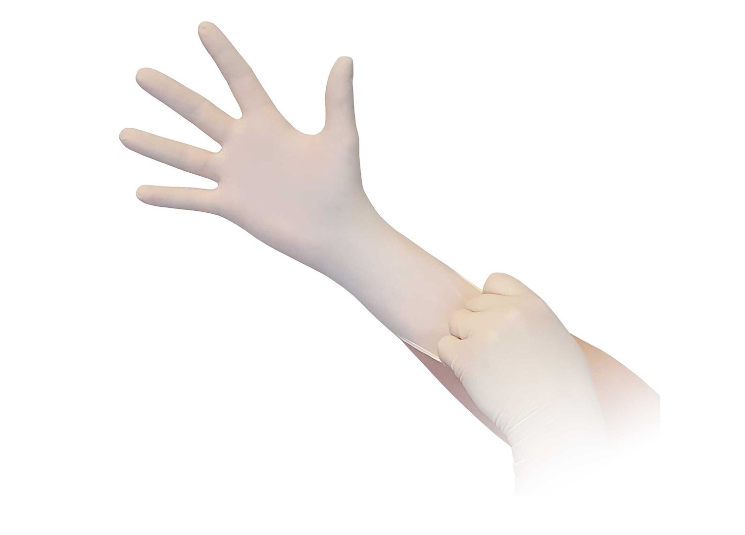 White Latex Exam Gloves, Large L, Aurelia Vibrant 5.5 mil (Case of 1000)