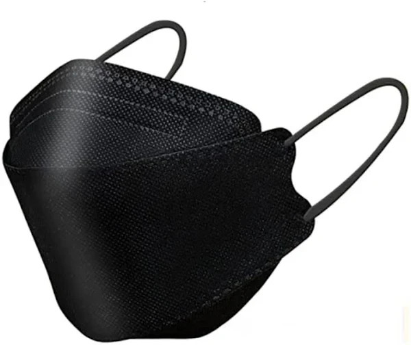 100Pcs Black KF94 Face Mask 3 Layer Disposable Mask – NEW –
